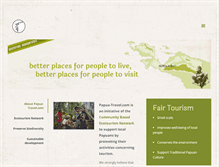 Tablet Screenshot of papua-travel.com